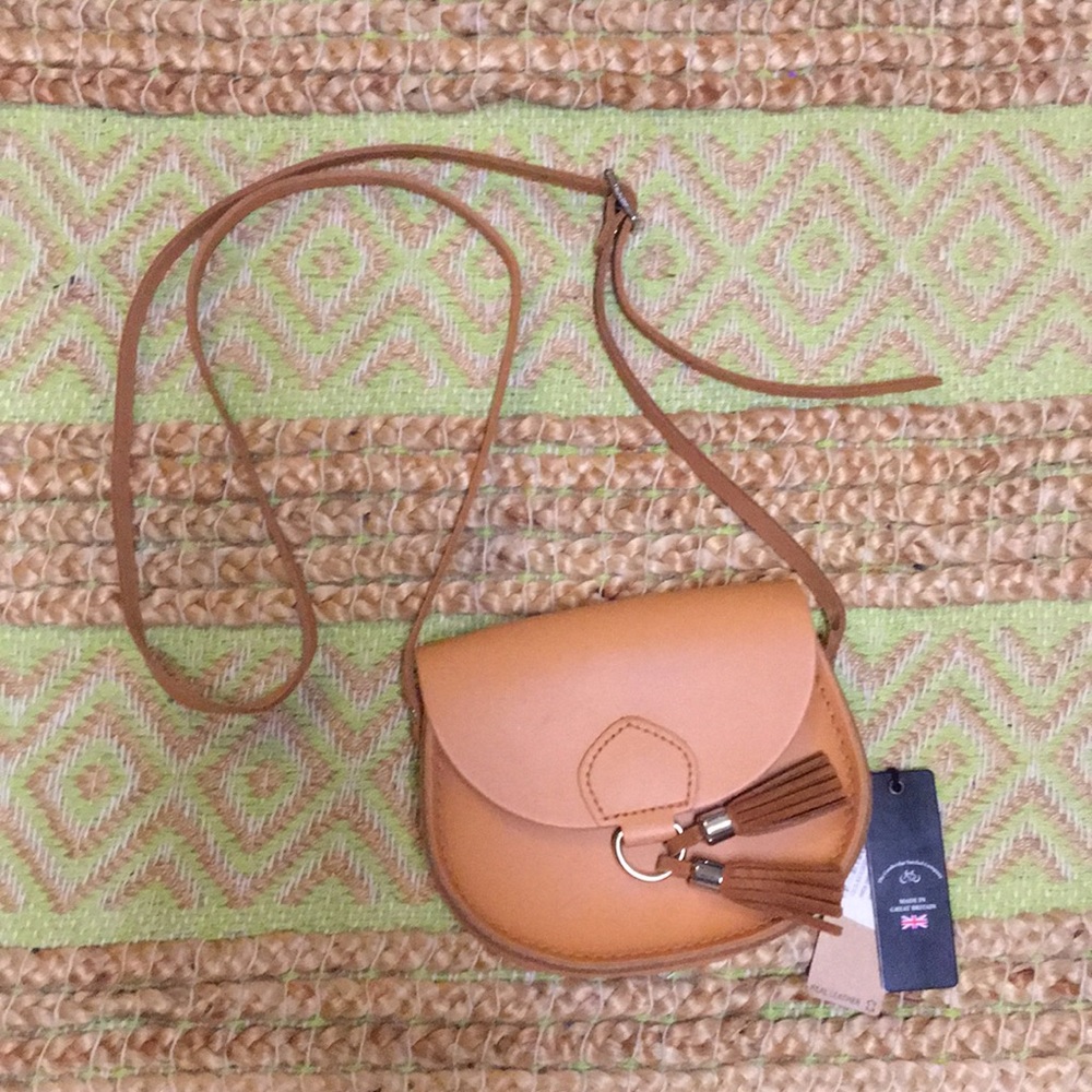 The Cambridge Satchel Co Mini Tassel Bag, Sand